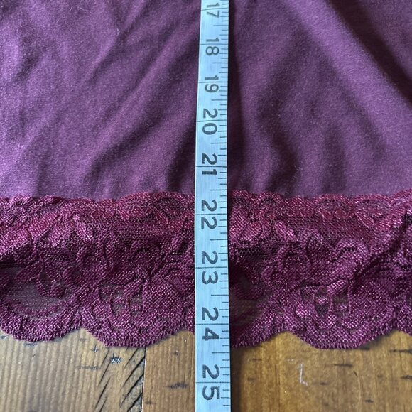 New Cato Burgundy Lace Camisole Size Large Sexy Valentine - Picture 5 of 6